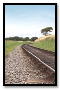Image 6 - La photo illustre une courte section de rail courbé.  